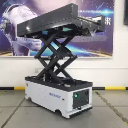 Intelligent transport vehicle (AGV), hydraulic automatic lifting AGV trolley, bidirectional travel