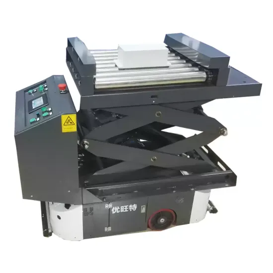 Bidirectional AGV handling vehicle with laser, magnetic strip, and QR code navigation for smart warehousing and logistic