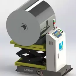 Intelligent AGV carts for logistics and warehousing, offering custom AGVs, non-standard automation, and tailored materia
