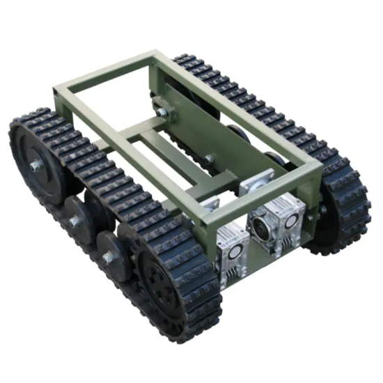 ZDDP-BJ-100 rubber track chassis manufacturer electric remote control all terrain walking mobile target drone chassis in
