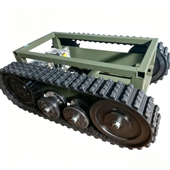 ZDDP-BJ-100 rubber track chassis manufacturer electric remote control all terrain walking mobile target drone chassis in