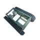 ZDDP-BJ-100 rubber track chassis manufacturer electric remote control all terrain walking mobile target drone chassis in