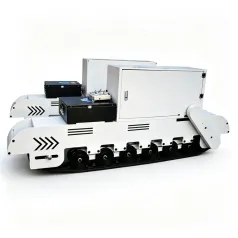 ZDDP-NJGY-180 rubber track chassis assembly electric remote control track walking robot assembly chain track chassis