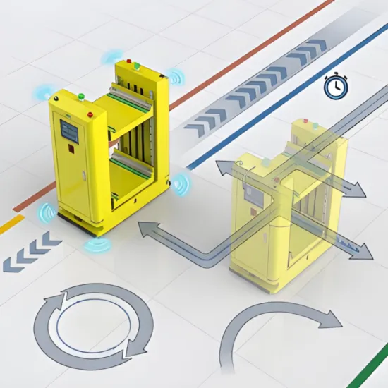 Automatic docking conveyor