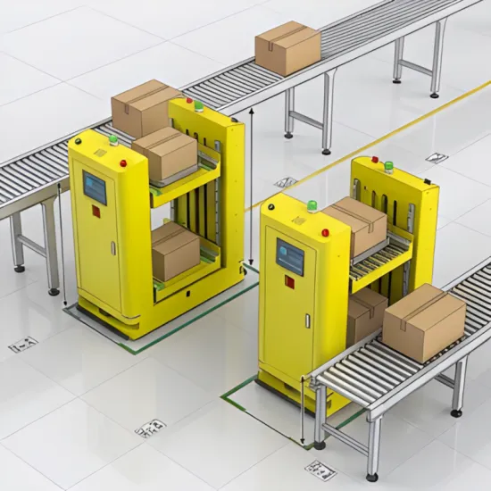 Automatic docking conveyor