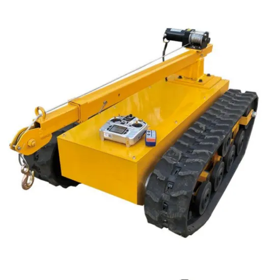 ZDDP-GJX-180 rubber track chassis customized electric remote control all terrain walking intelligent lifting robot