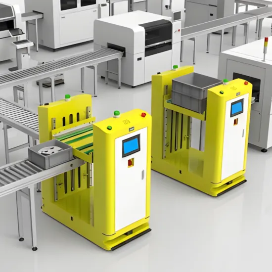 SMT assembly processing AGV intelligent handling vehicle with QR code navigation and laser obstacle avoidance 