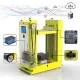 Roller conveyor docking AGV industrial transport robot, unmanned transport, AMR production automation delivery