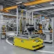 SMT docking AGV cart / wave soldering fixture cart / intelligent unmanned transport vehicle / material transport cart