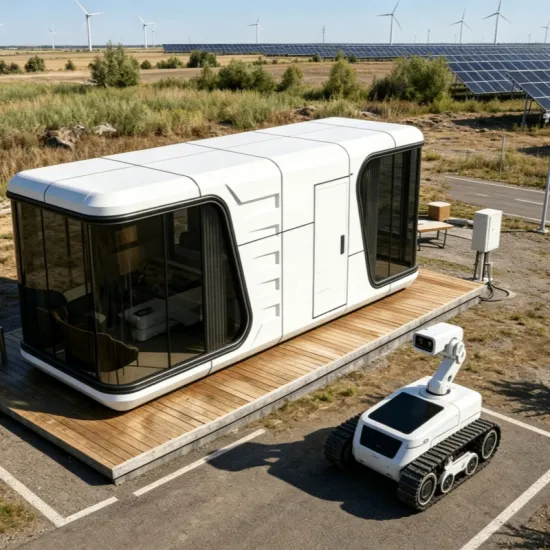 SP-32 Prefab Space Capsule, Multi-scene Robot Docking & Living Integrated Station
