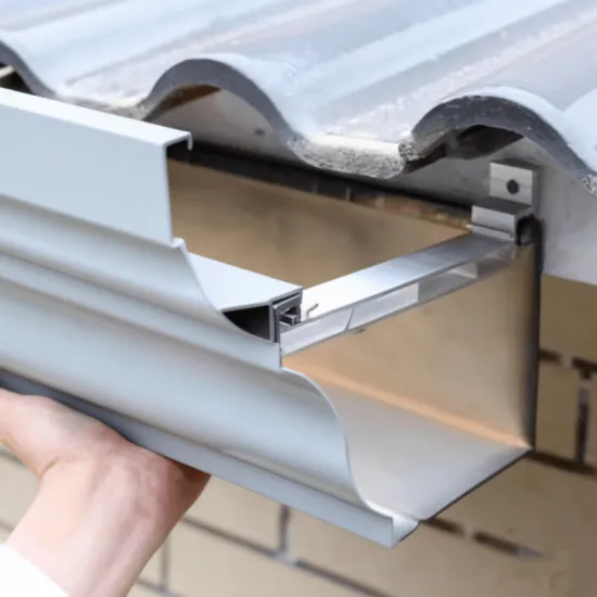 AG-5.5K Aluminum Roof Rainwater Gutter | Overflow-Proof for Properties
