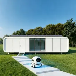 AP-38 Off-Grid Modular Cabin | Apple Capsule House for Robot & Remote Monitoring Station