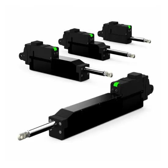 Mini Servo Electric Cylinder Linear Actuator 12lbf Force Control High Precision Built-in Drive