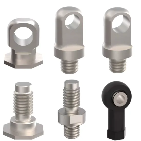 Mechanical Parts: Octagonal connectors, push-rod connectors, rod-end connectors (spherical rod ends).