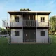 20ft Double Storey Expandable Prefab Container House | Solar Powered Modular Home with Robot Inspection System