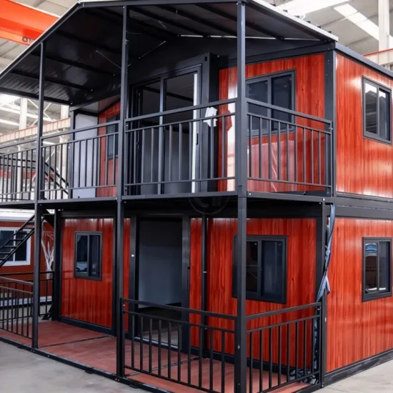 20ft Double Storey Expandable Prefab Container House | Solar Powered Modular Home with Robot Inspection System