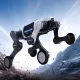 Lynx S10 Series quadruped robot (robodog) featuring a hybrid wheel-leg locomotion structure and industrial-grade