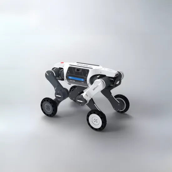 Lynx S10 Series quadruped robot (robodog) featuring a hybrid wheel-leg locomotion structure and industrial-grade