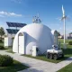 EPS modular prefabricated dome robot base station, off-grid self-sustaining field hub