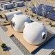 EPS modular prefabricated dome robot base station, off-grid self-sustaining field hub
