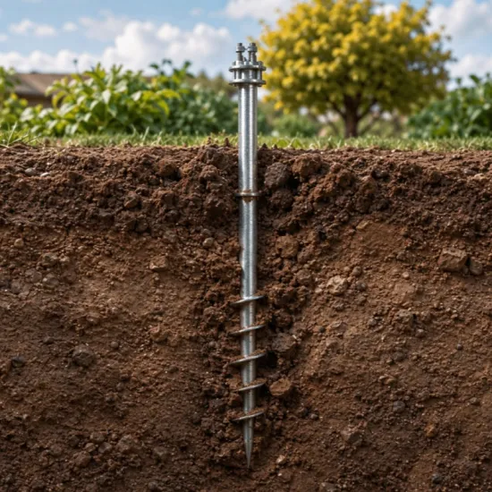 GA-250 Ground Anchor for Uneven Terrain Installation