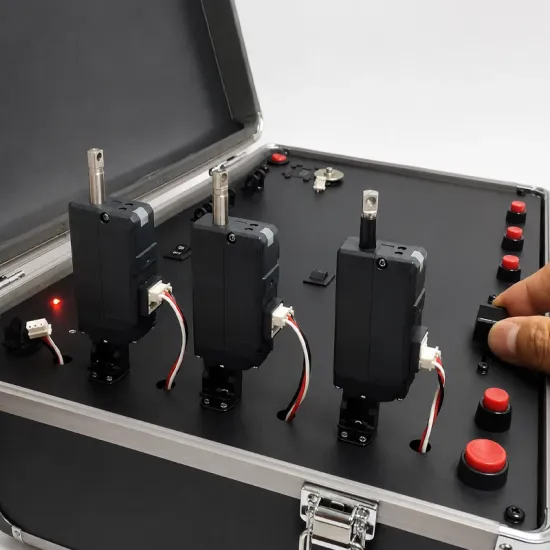 Mini Servo Electric Cylinder Linear Actuator 12lbf Force Control High Precision Built-in Drive