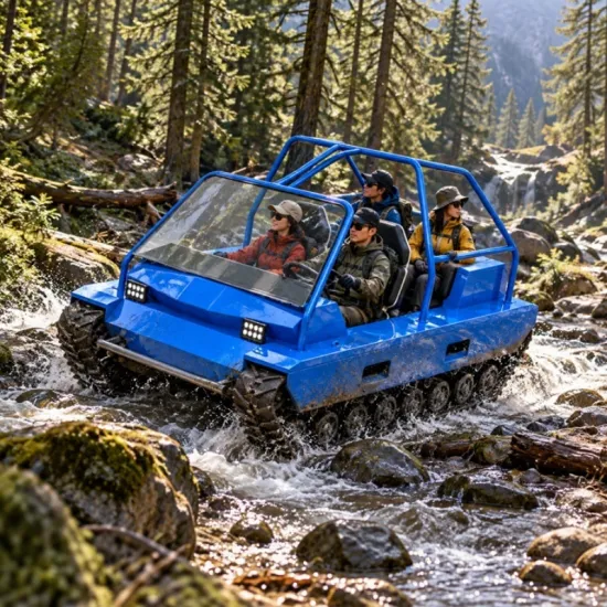 TAE-4 4-Seater Electric Tracked ATV with Wide Tracks and High Power for Heavy-Duty Off-Road Adventure