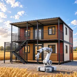 EC-20T Two-Story Expandable Container House for Remote Operations & Robot Stations