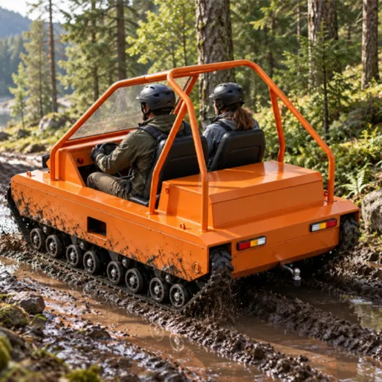 TAE-2 2-Seater Electric Tracked ATV with Dual Motors for All-Terrain Off-Road Adventure and Exploration