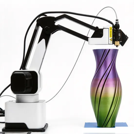 Rotrics DexArm Multi-functional Robot Arm, 3D Printing, Laser Engraving, Gripper & Pen Holder Robot