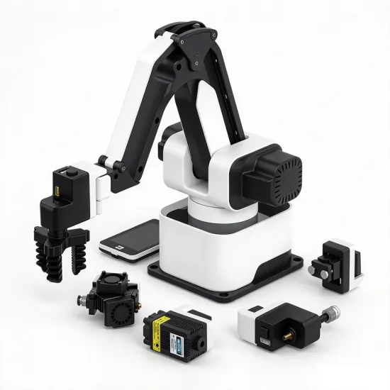 Rotrics DexArm Multi-functional Robot Arm, 3D Printing, Laser Engraving, Gripper & Pen Holder Robot