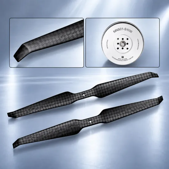 HEP-L 20*7 Carbon Fiber Propeller Pair  CW & CCW Ultra Light Props for Agriculture Plant Protection UAV