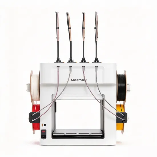 Snapmaker U1 3D Printer, Multi-Color Independent 4-Toolhead FDM Printer, Large-Format Desktop High-Speed AI Detection