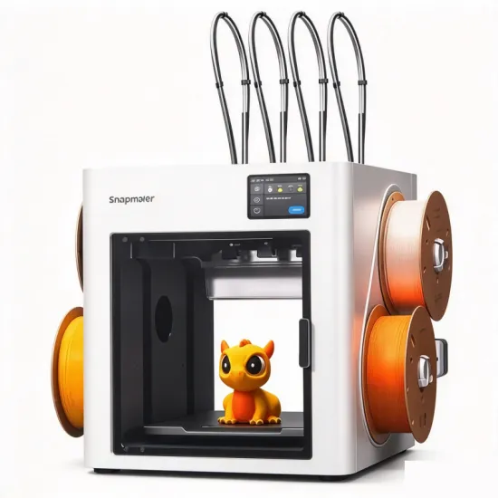 Snapmaker U1 3D Printer, Multi-Color Independent 4-Toolhead FDM Printer, Large-Format Desktop High-Speed AI Detection
